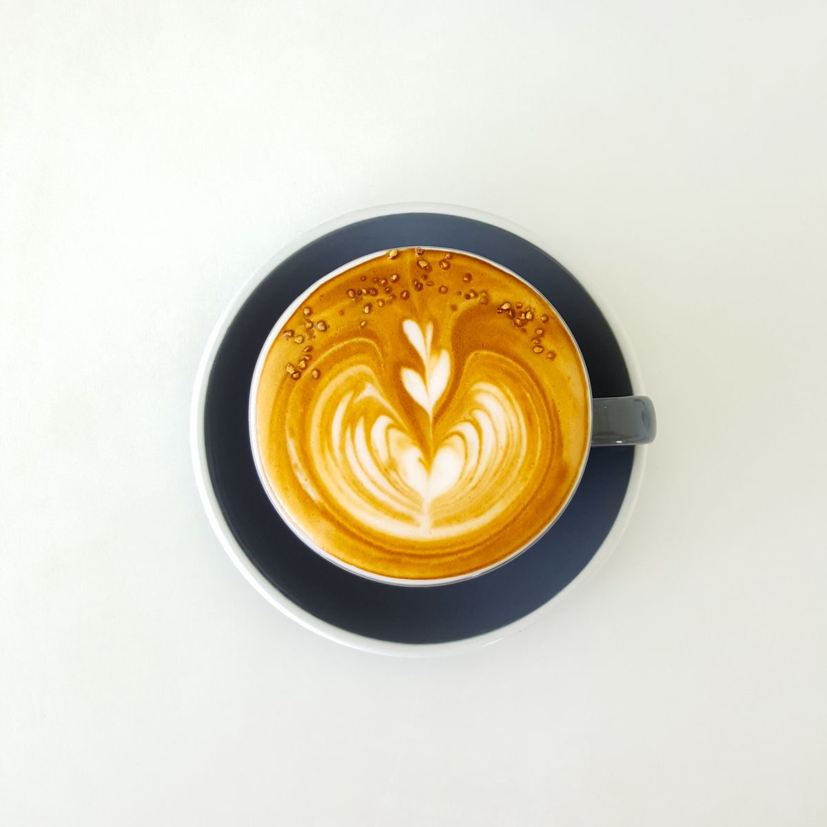 ラテアートが美しいカフェのコーヒー